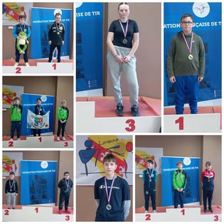 Jeunes tireurs S.E.T. Bitche au podium du Championnat de Moselle